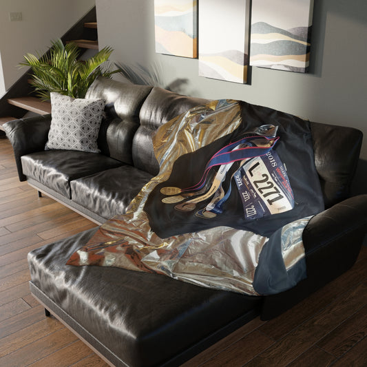 Champion Velveteen Minky Blanket (Two-sided print)