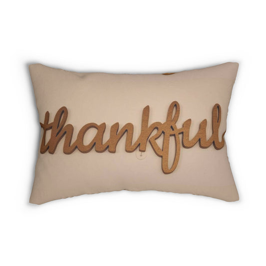 Thankful Polyester Lumbar Pillow