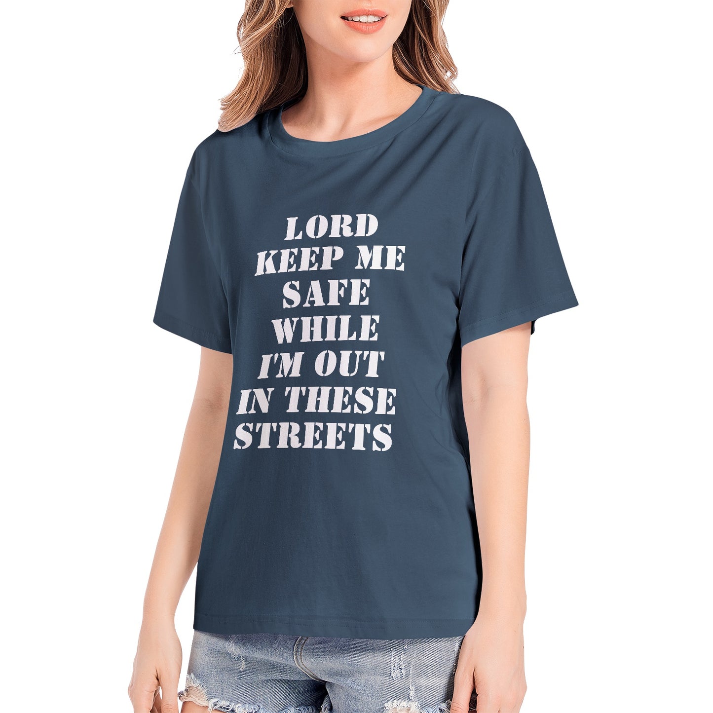 Lord Keep Me Safe - Women's Premium Cotton Adult T-Shirt