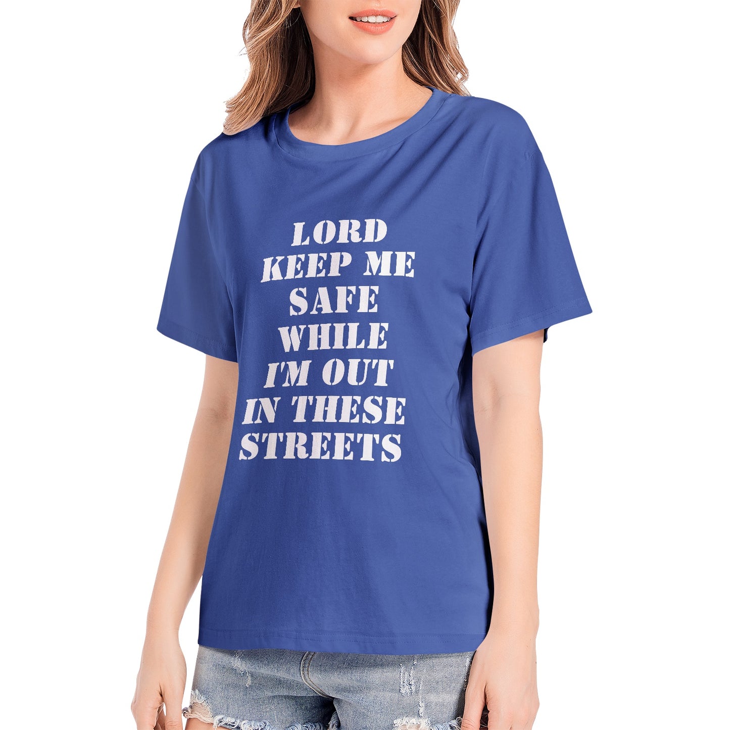 Lord Keep Me Safe - Women's Premium Cotton Adult T-Shirt