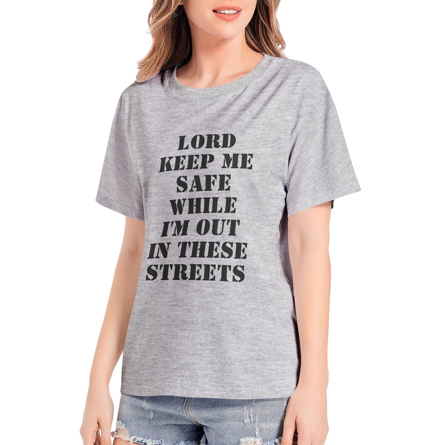 Lord Keep Me Safe - Women's Premium Cotton Adult T-Shirt