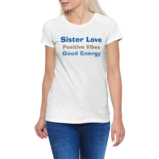 Sister Love Women's Cotton Stretch CrewNeck T-Shirt