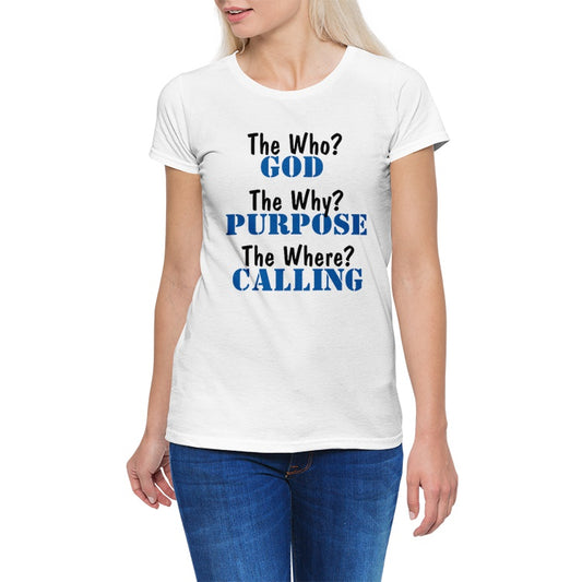 The Who, Why & Where? Women's Cotton Stretch CrewNeck T-Shirt