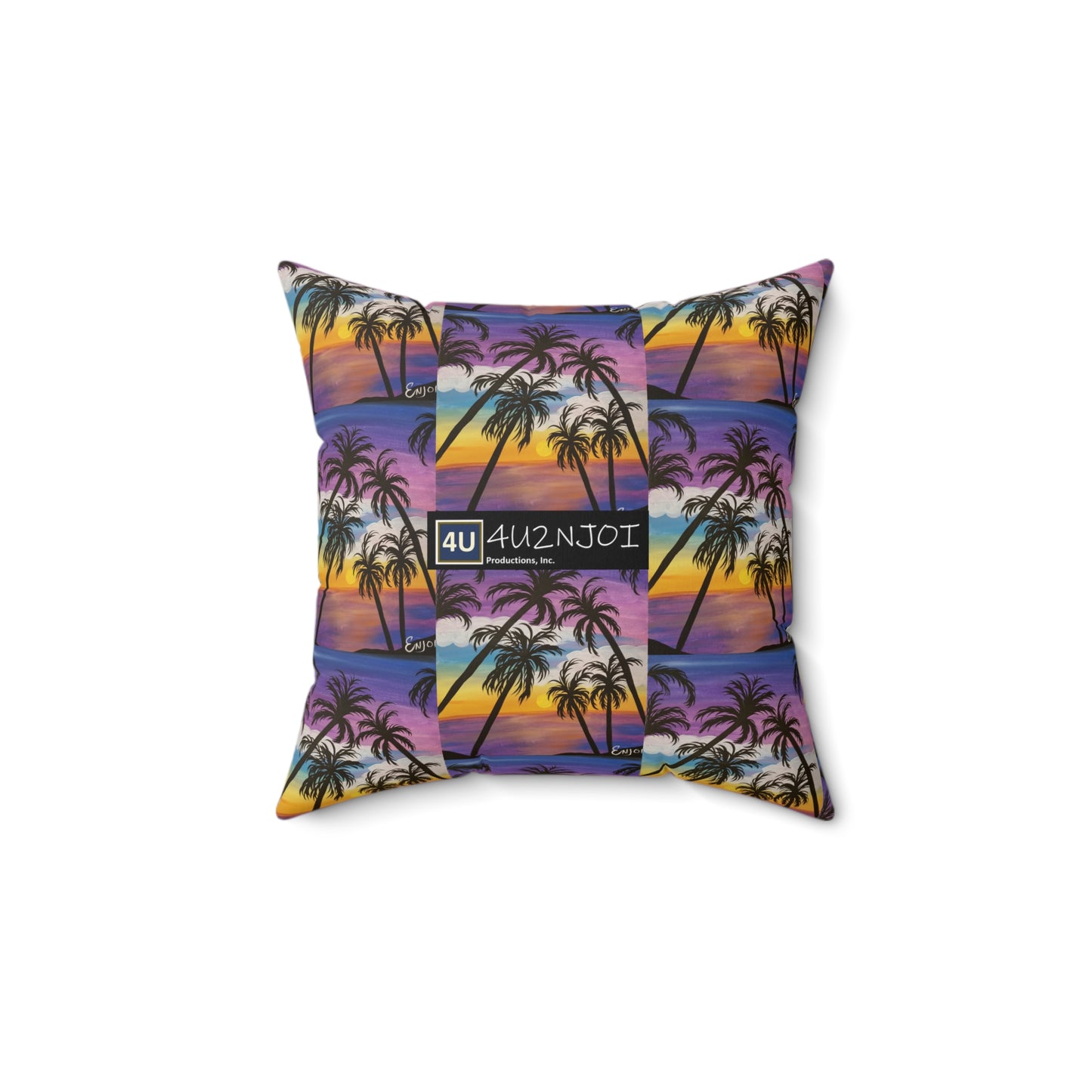 Paradise 2 Spun Polyester Square Pillow