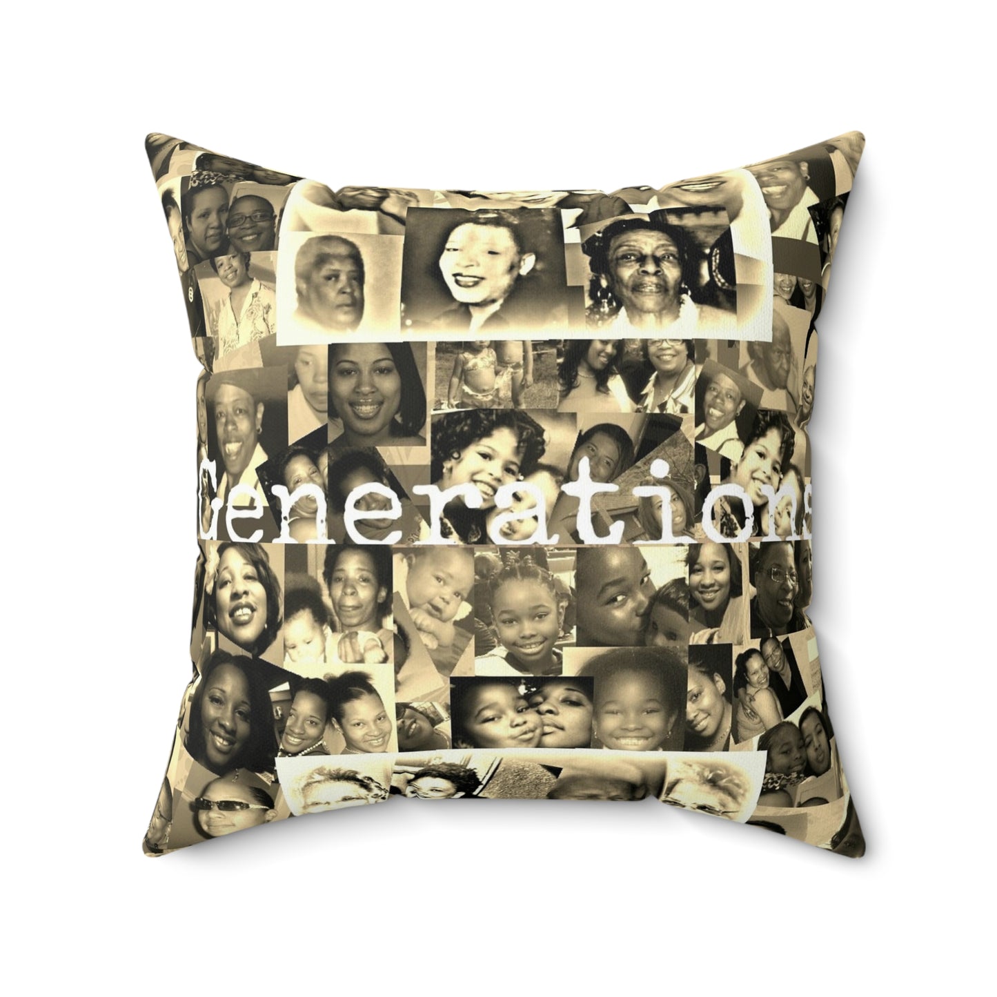 Generations Spun Polyester Square Pillow