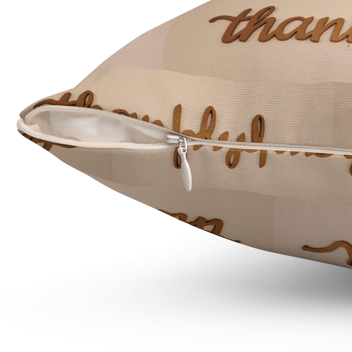 Thankful Spun Polyester Square Pillow