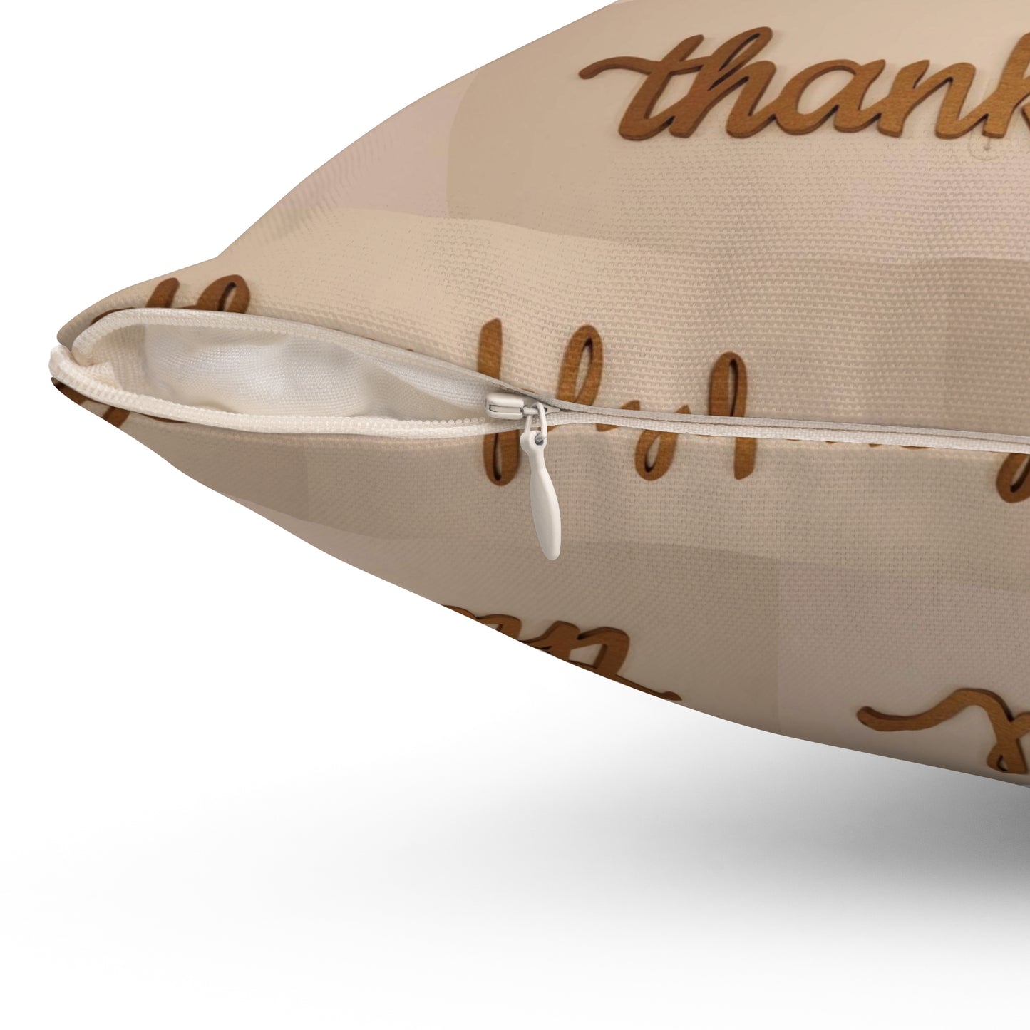 Thankful Spun Polyester Square Pillow