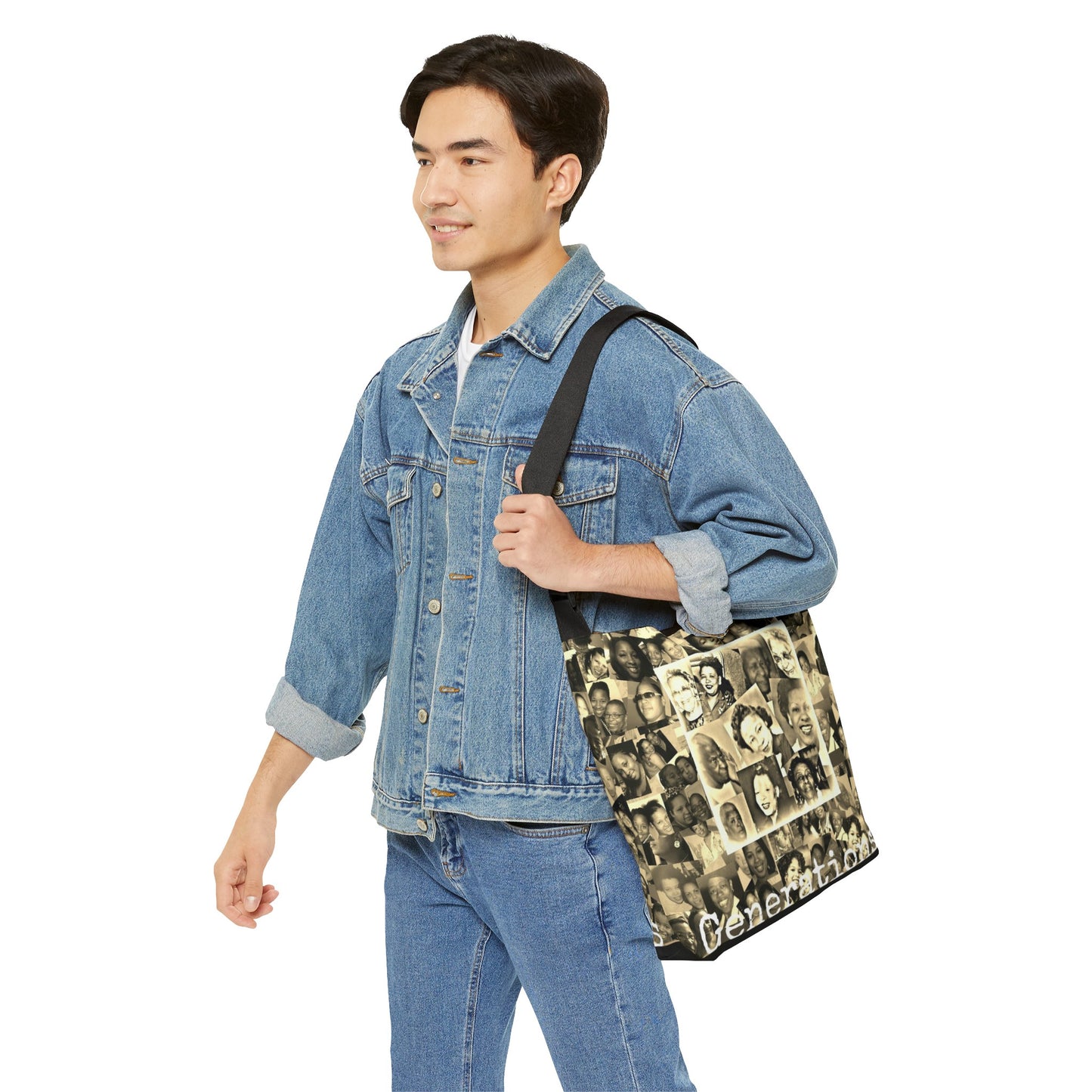 Generations Adjustable Tote Bag (AOP)