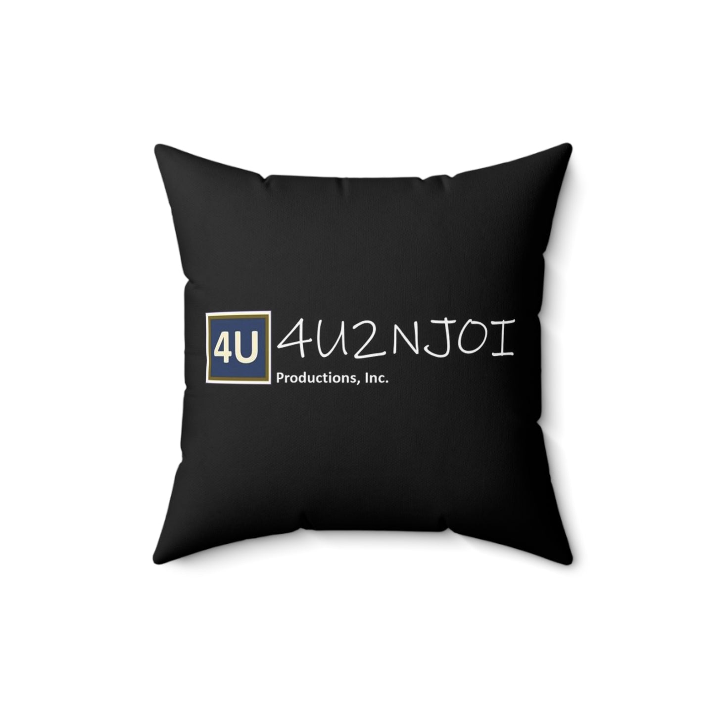 4U2NJoi Productions Logo Abstract Spun Polyester Square Pillow