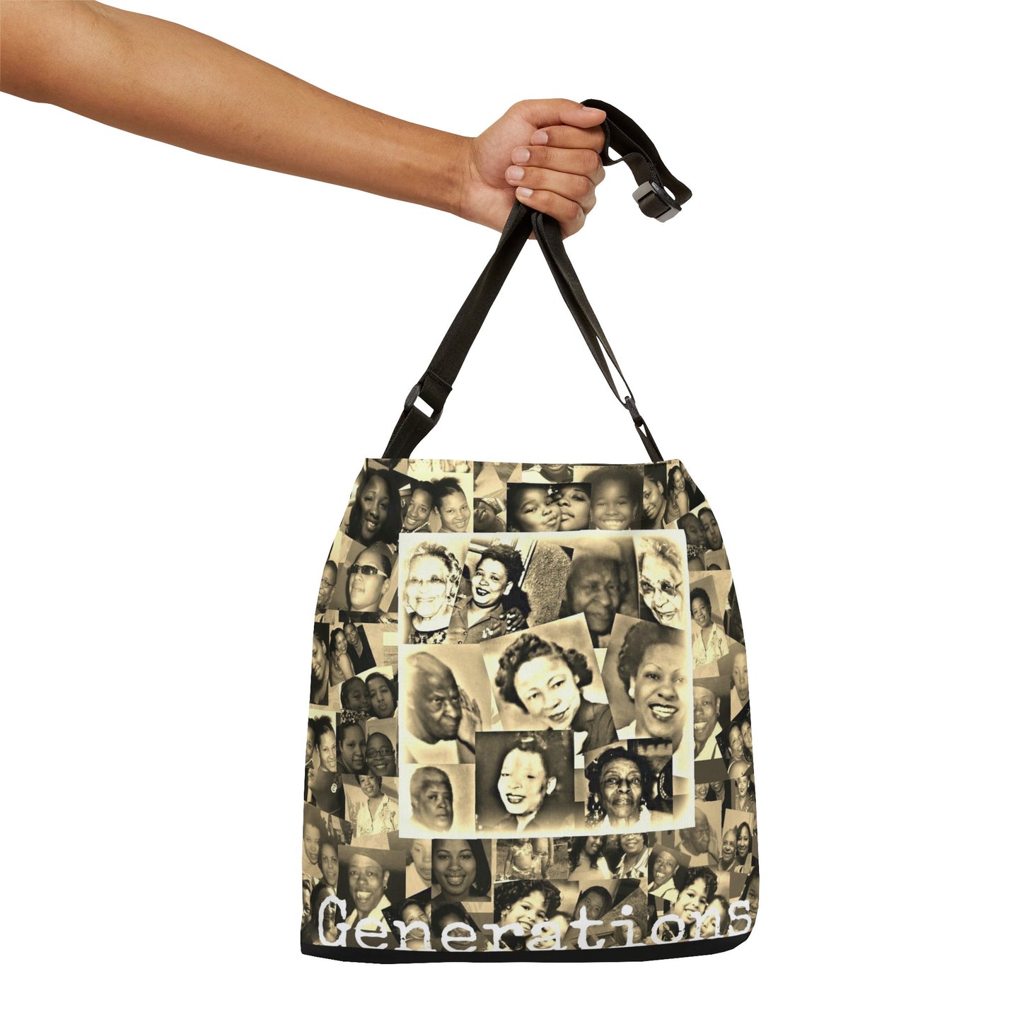 Generations Adjustable Tote Bag (AOP)