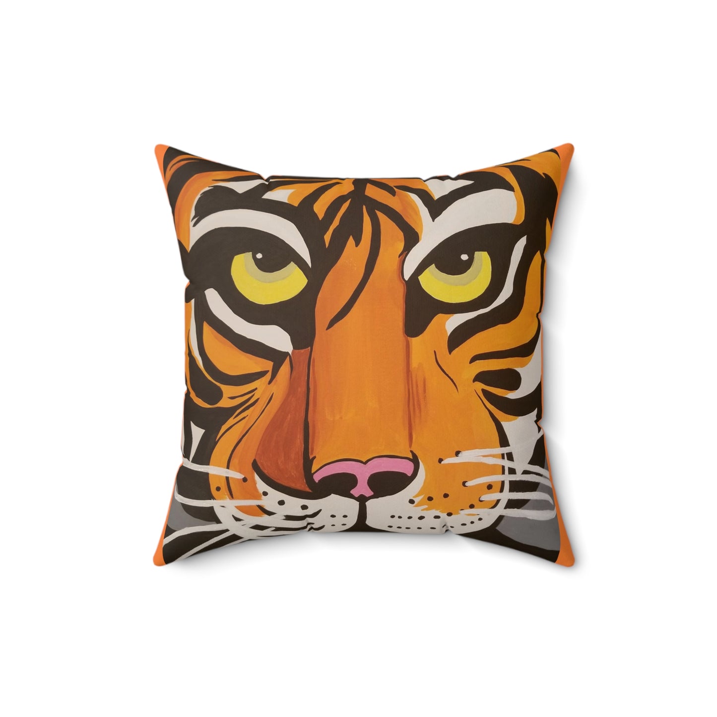 Tiger Eyes Spun Polyester Square Pillow