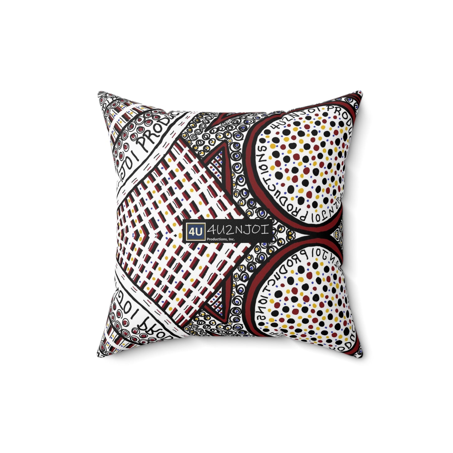 4U2NJoi Productions Original Design 1 Spun Polyester Square Pillow