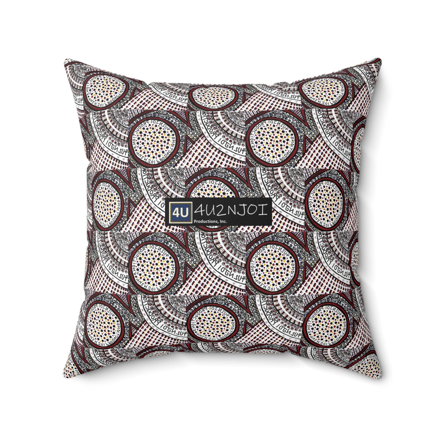 4U2NJoi Productions Original Design 1A Spun Polyester Square Pillow