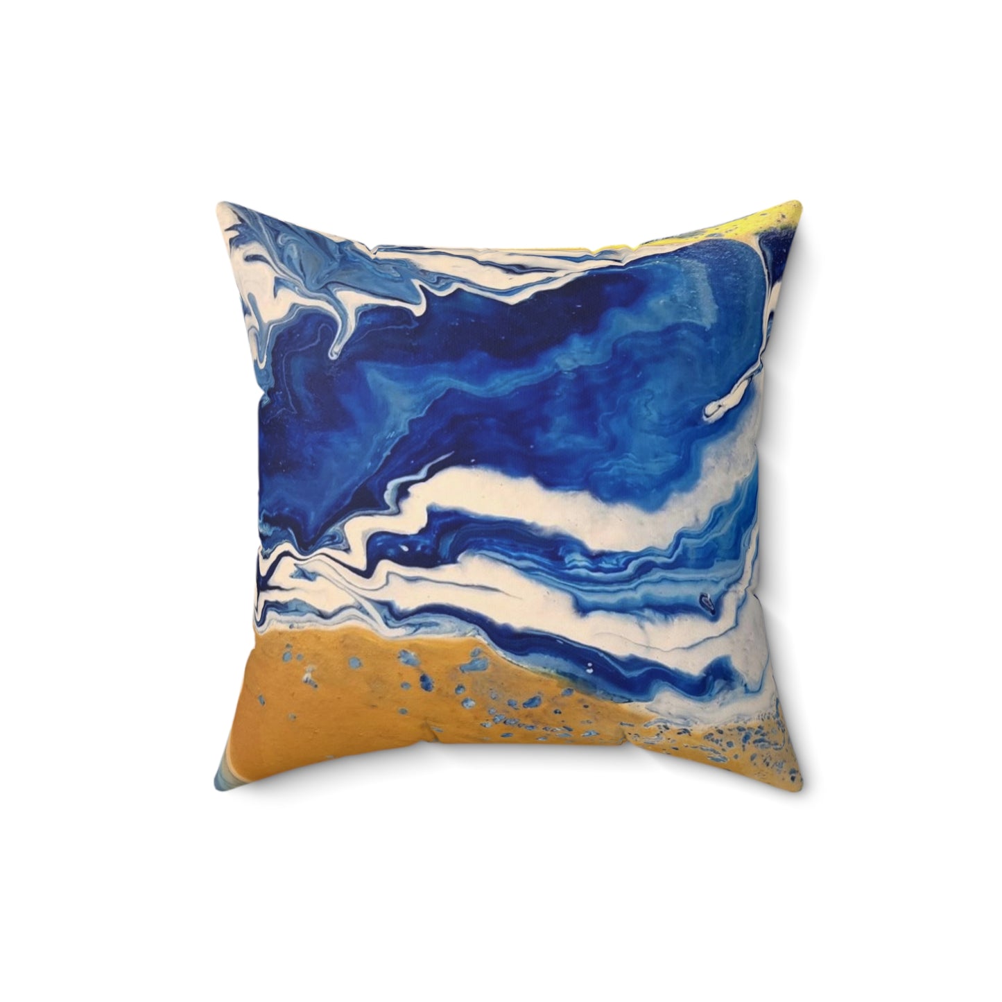 Land & Sea Abstract Spun Polyester Square Pillow