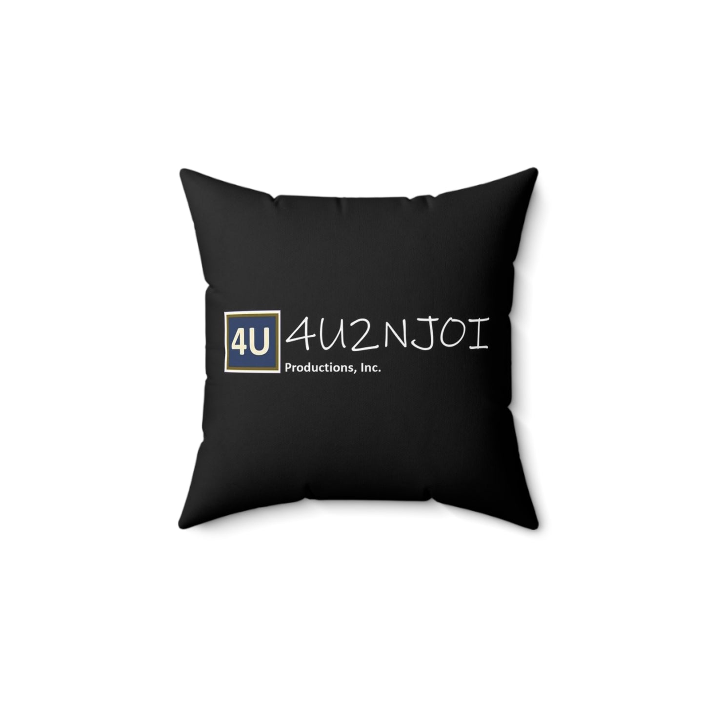 4U2NJoi Productions Logo Abstract Spun Polyester Square Pillow