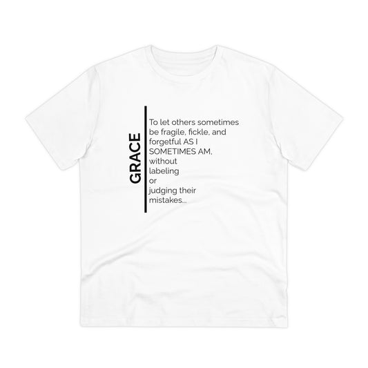 Word Grace (As I sometimes Am) T shirt Organic Creator T-shirt - Unisex