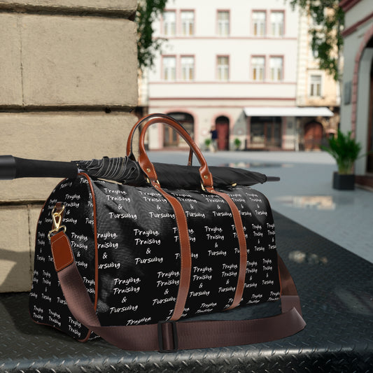 Praying Praising Pursuing Waterproof Travel Bag
