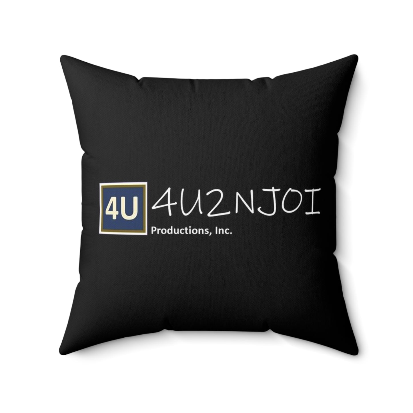 4U2NJoi Productions Logo Abstract Spun Polyester Square Pillow