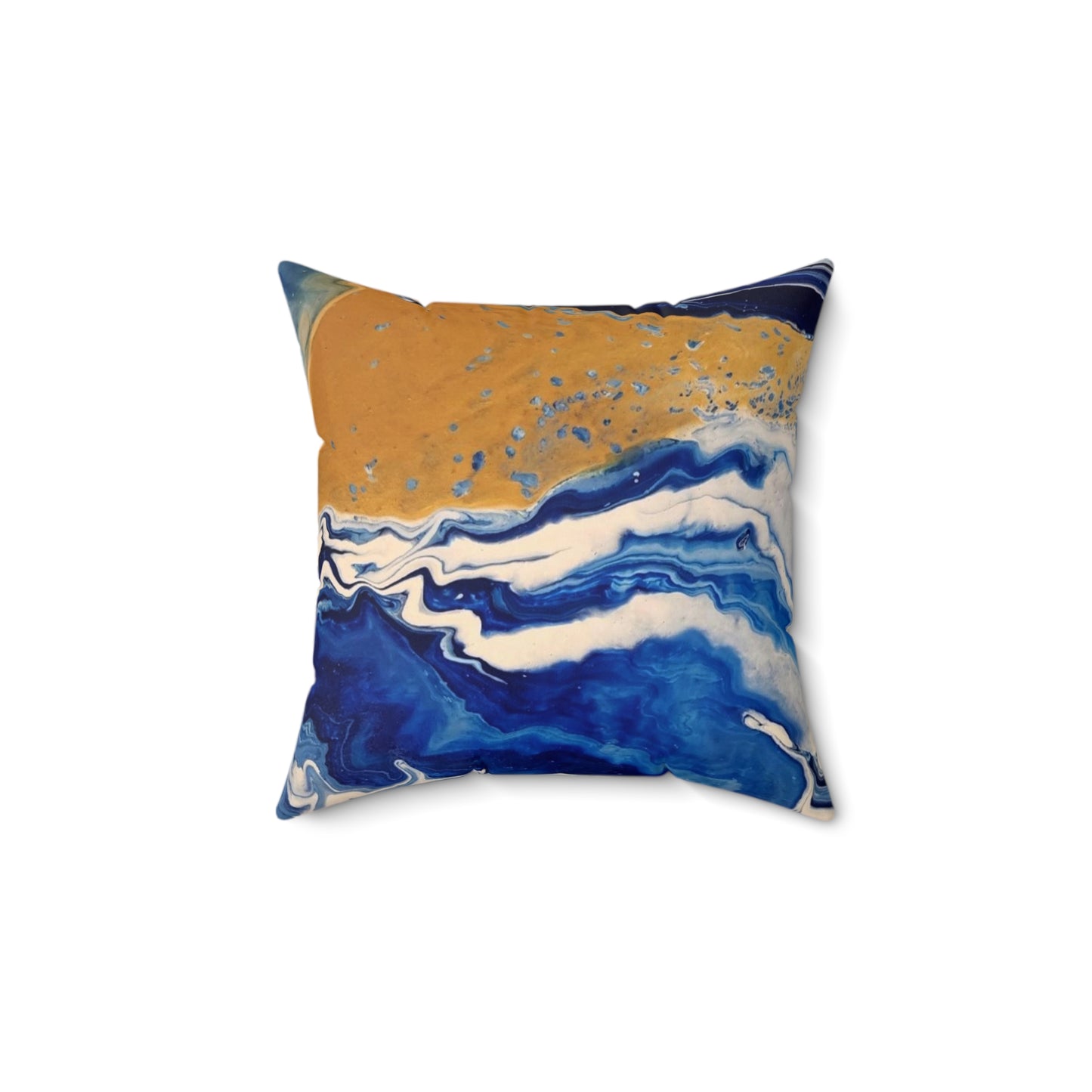 Land & Sea Abstract Spun Polyester Square Pillow