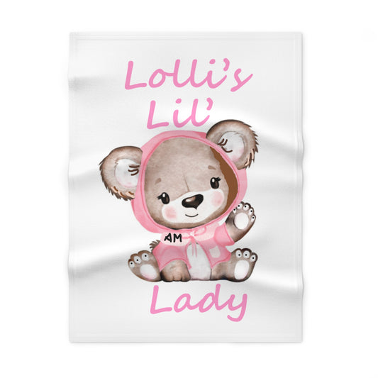 Lolli's Lil Lady Soft Fleece Baby Blanket