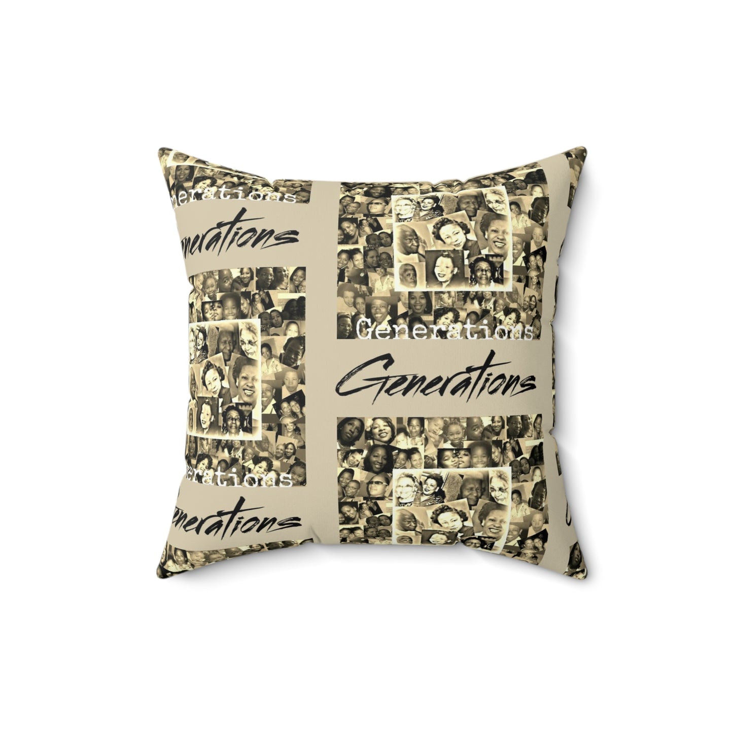 Generations 2 Spun Polyester Square Pillow