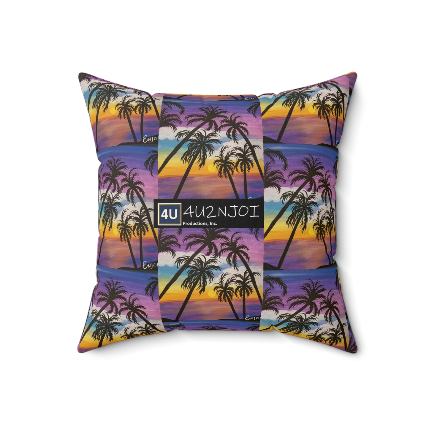 Paradise 2 Spun Polyester Square Pillow