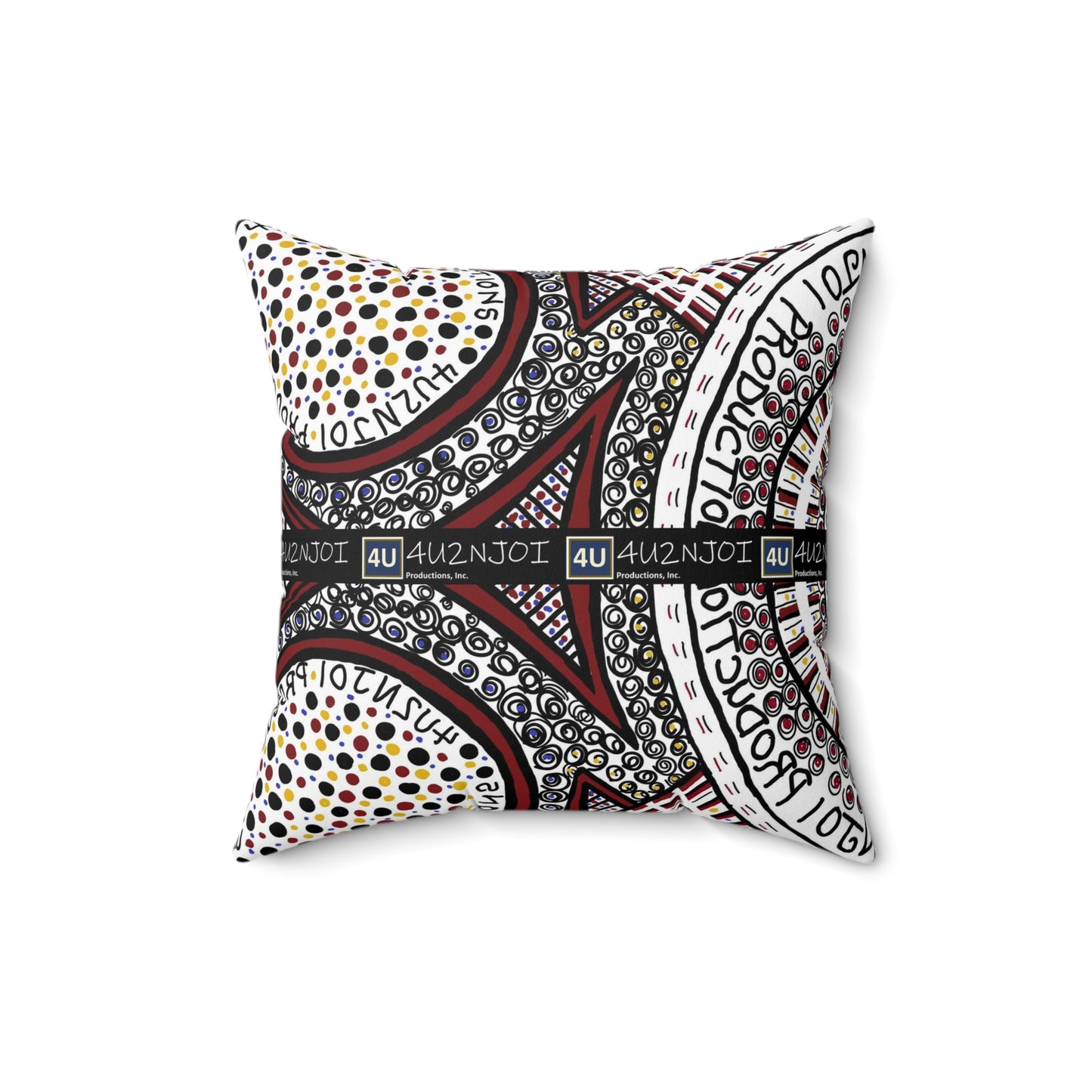 4U2NJoi Productions Original Design 1 Spun Polyester Square Pillow