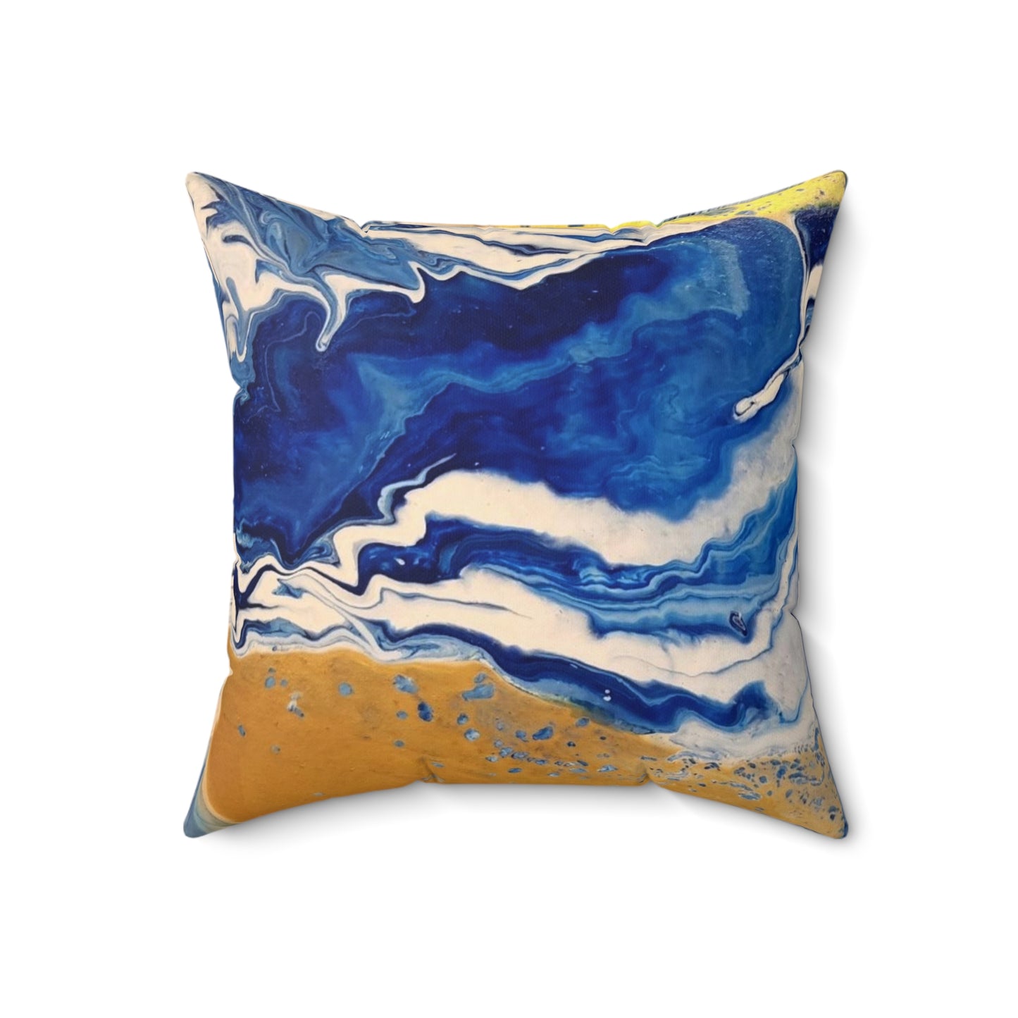 Land & Sea Abstract Spun Polyester Square Pillow