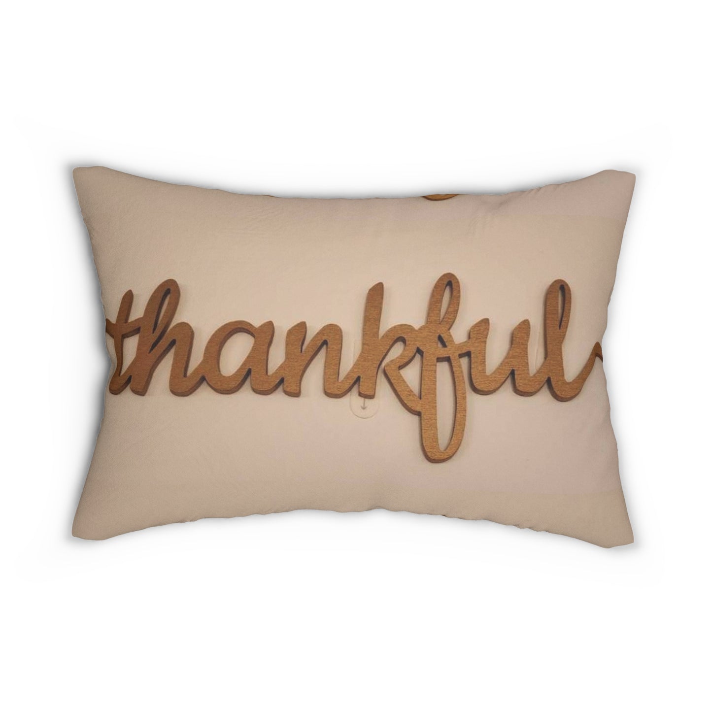 Thankful Polyester Lumbar Pillow