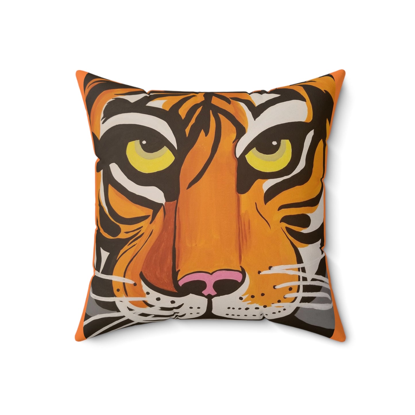 Tiger Eyes Spun Polyester Square Pillow