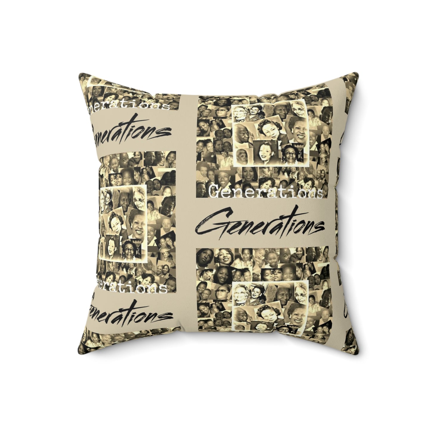 Generations 2 Spun Polyester Square Pillow