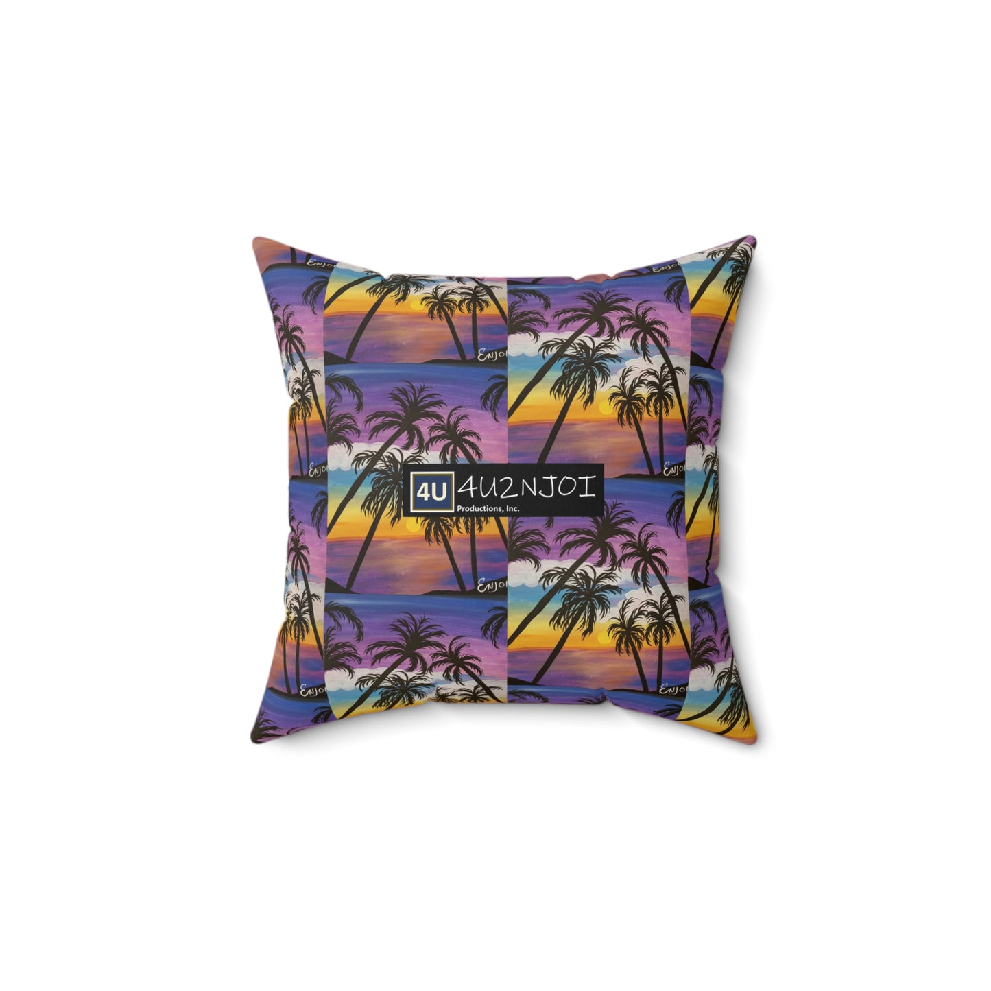 Paradise 2 Spun Polyester Square Pillow