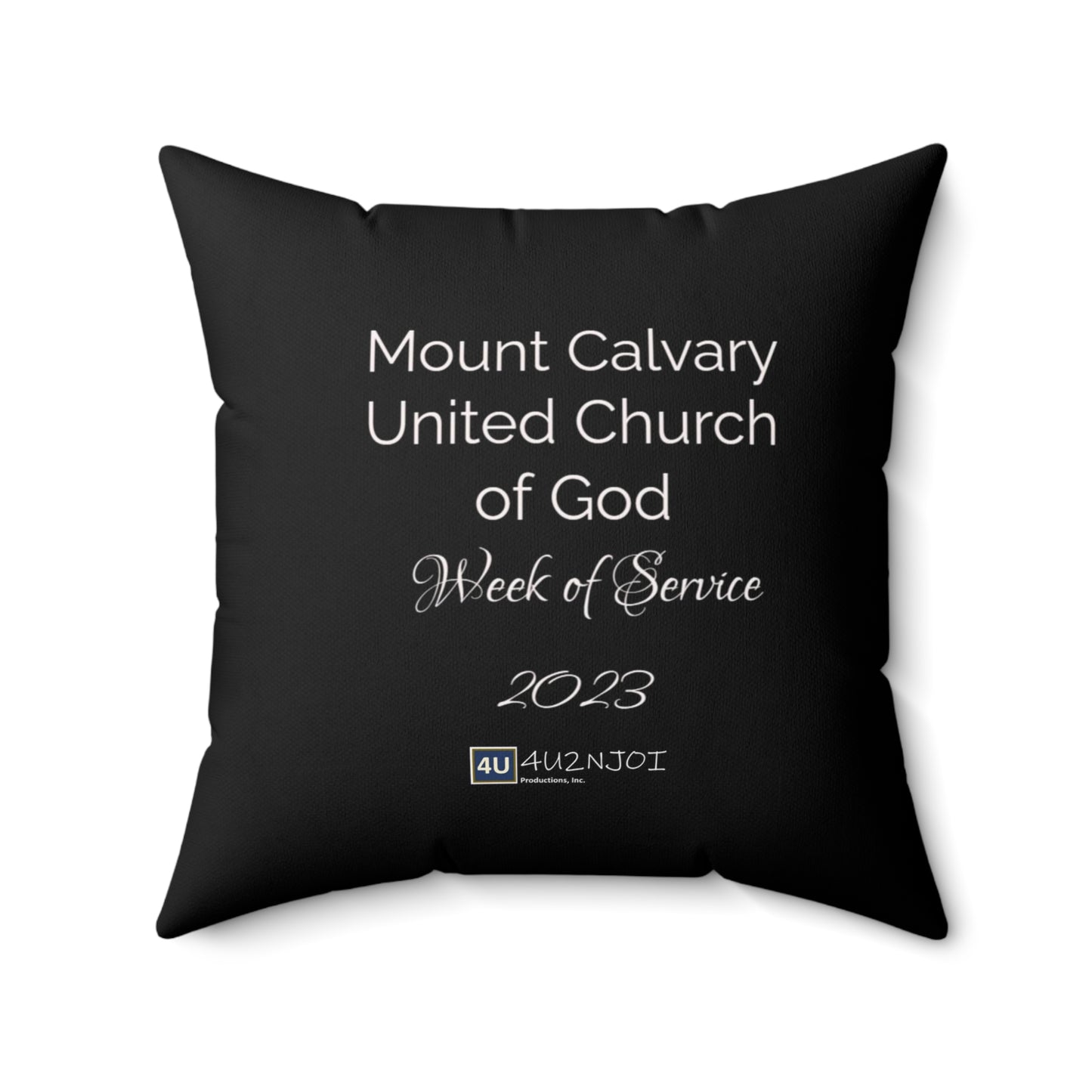 Religious_Convocation 2 (MEANING) Spun Polyester Square Pillow