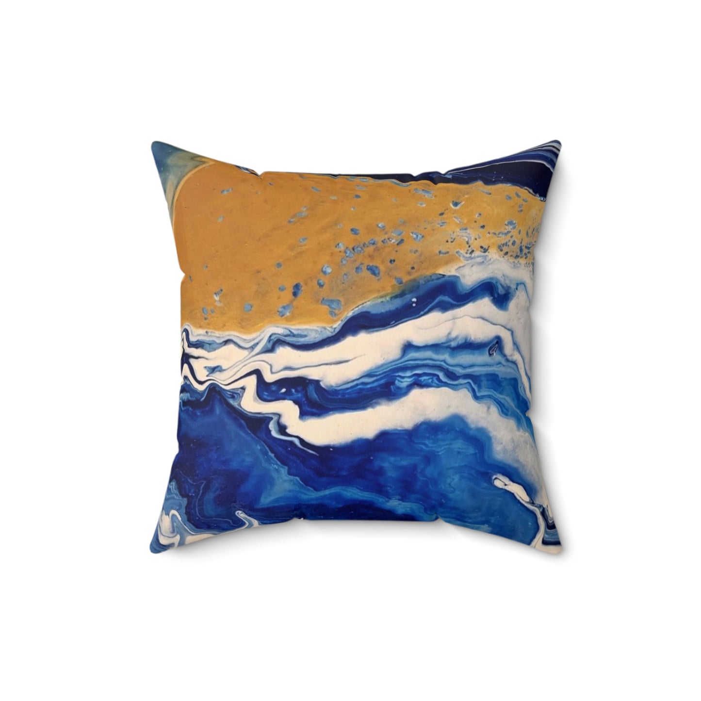 Land & Sea Abstract Spun Polyester Square Pillow