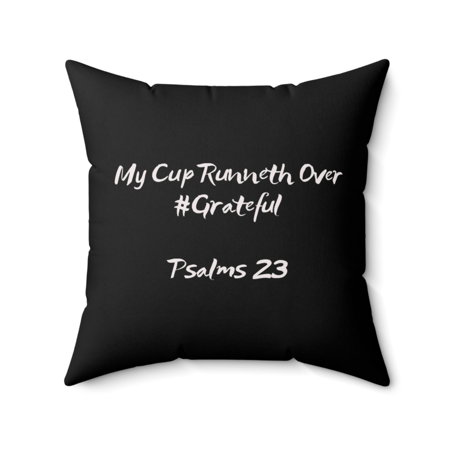 My Cup Runneth Over Abstract Spun Polyester Square Pillow