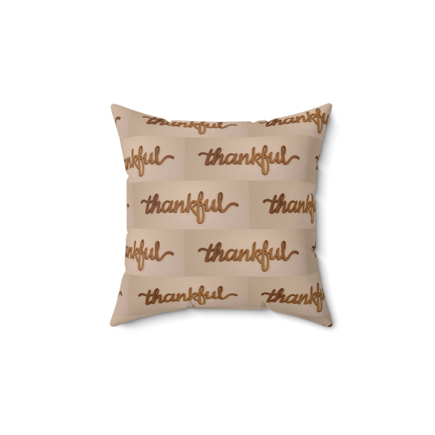 Thankful Spun Polyester Square Pillow