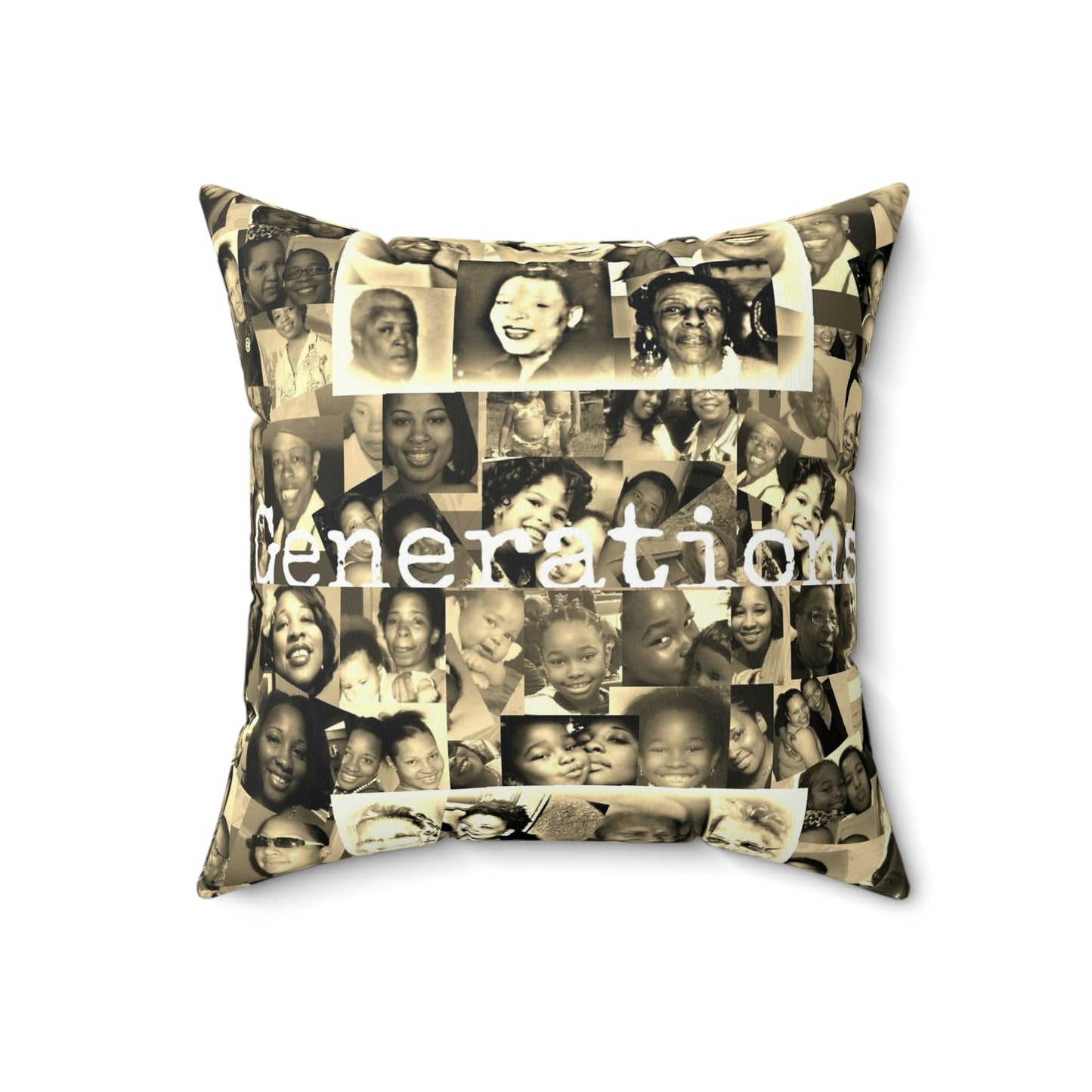 Generations Spun Polyester Square Pillow