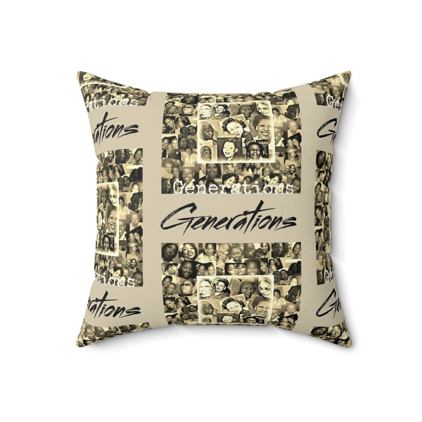 Generations 2 Spun Polyester Square Pillow