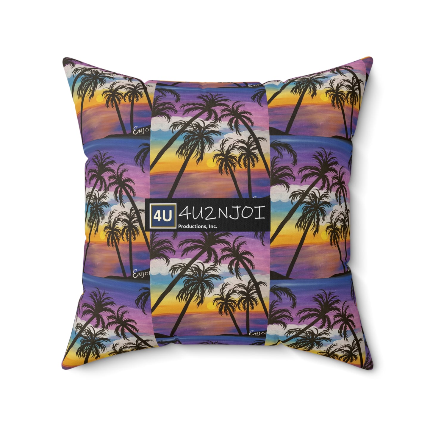 Paradise 2 Spun Polyester Square Pillow