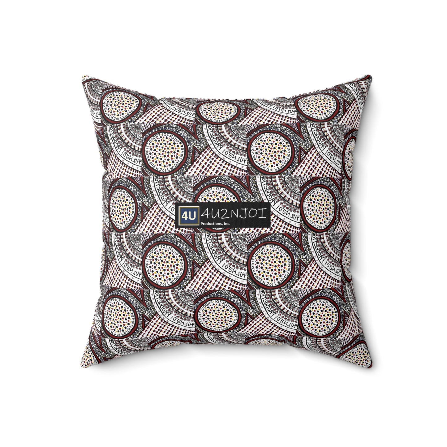 4U2NJoi Productions Original Design 1A Spun Polyester Square Pillow