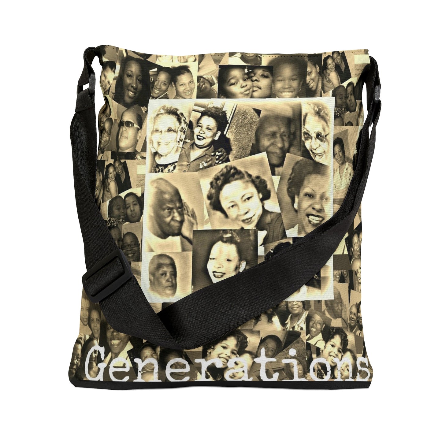 Generations Adjustable Tote Bag (AOP)