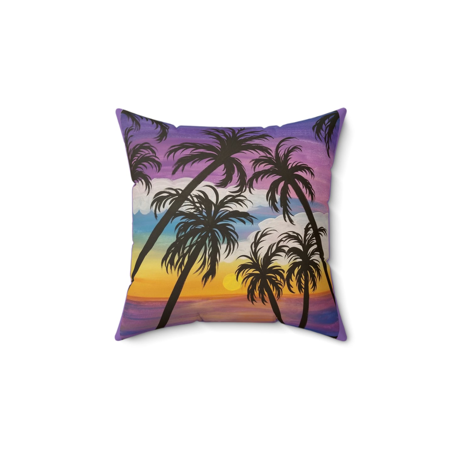 Purple Paradise Spun Polyester Square Pillow