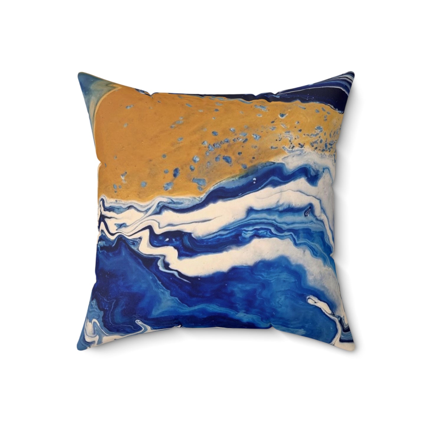 Land & Sea Abstract Spun Polyester Square Pillow