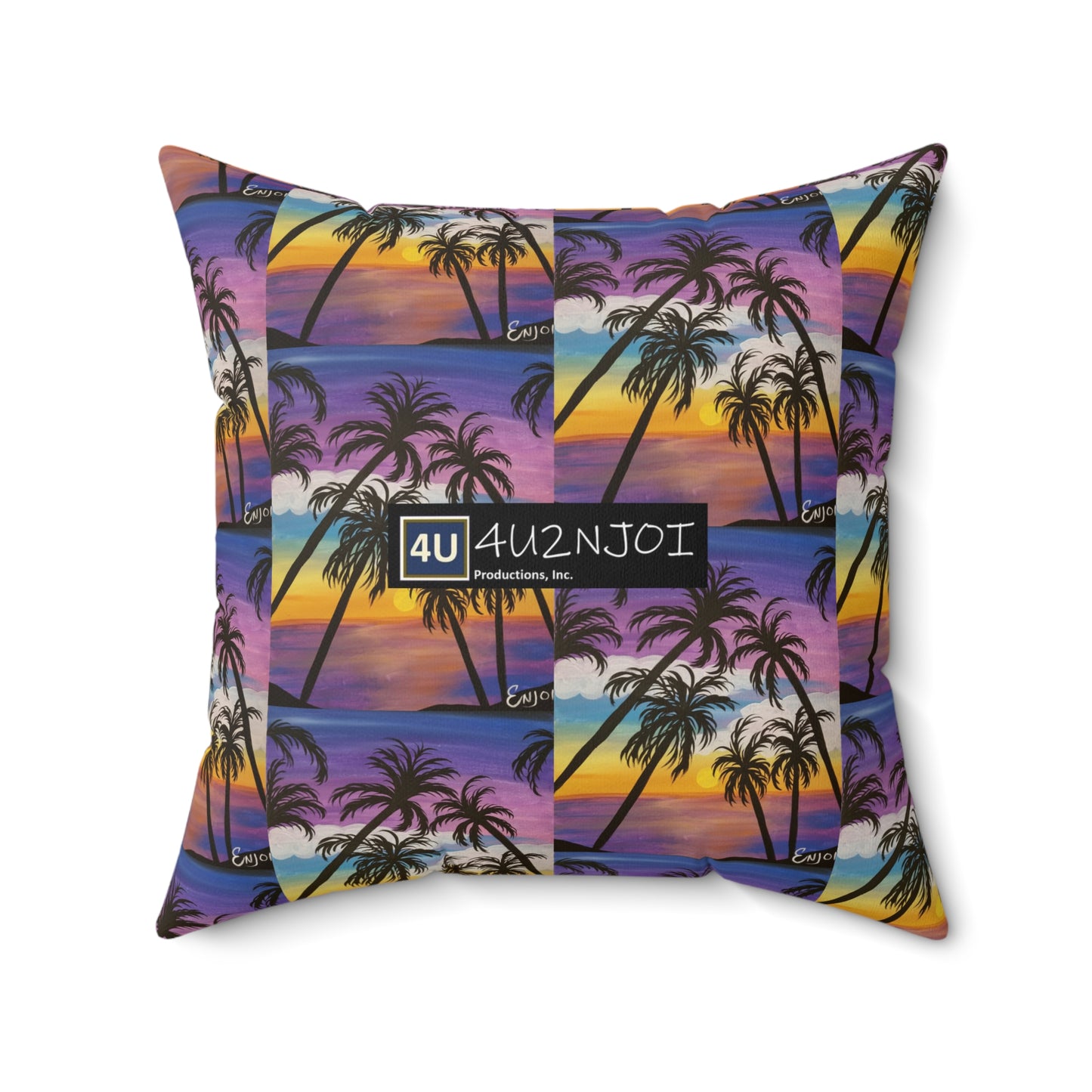 Paradise 2 Spun Polyester Square Pillow