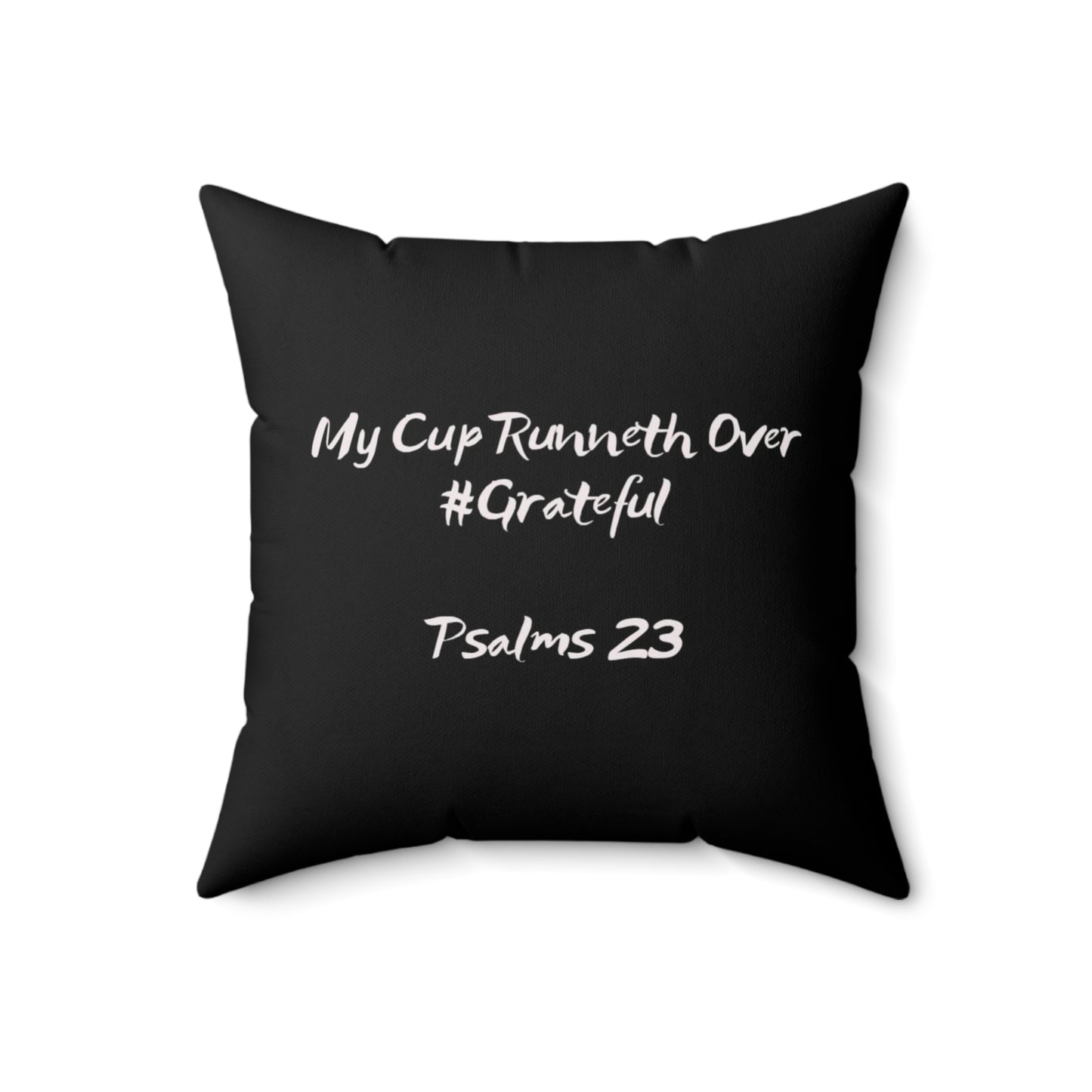 My Cup Runneth Over Abstract Spun Polyester Square Pillow