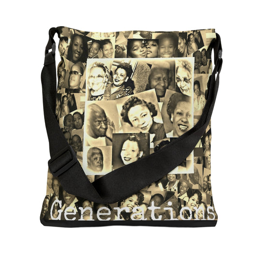 Generations Adjustable Tote Bag (AOP)