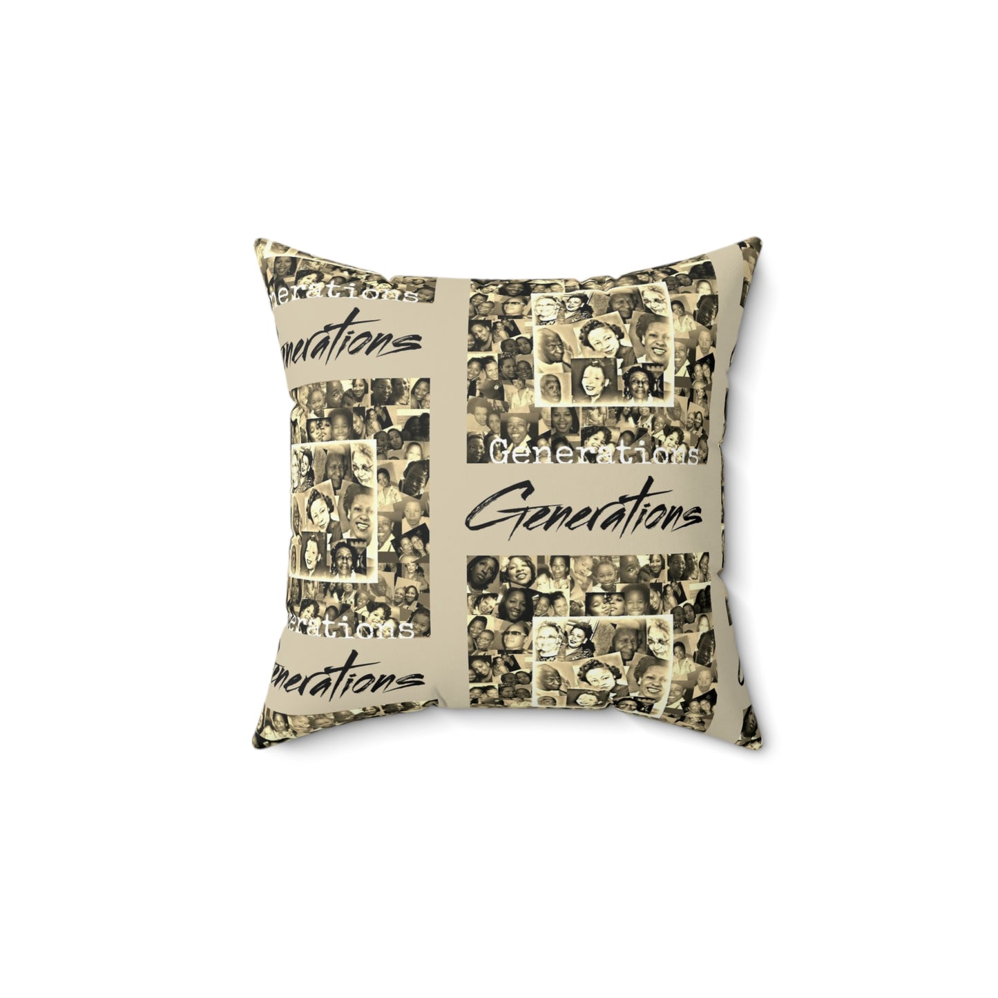 Generations 2 Spun Polyester Square Pillow