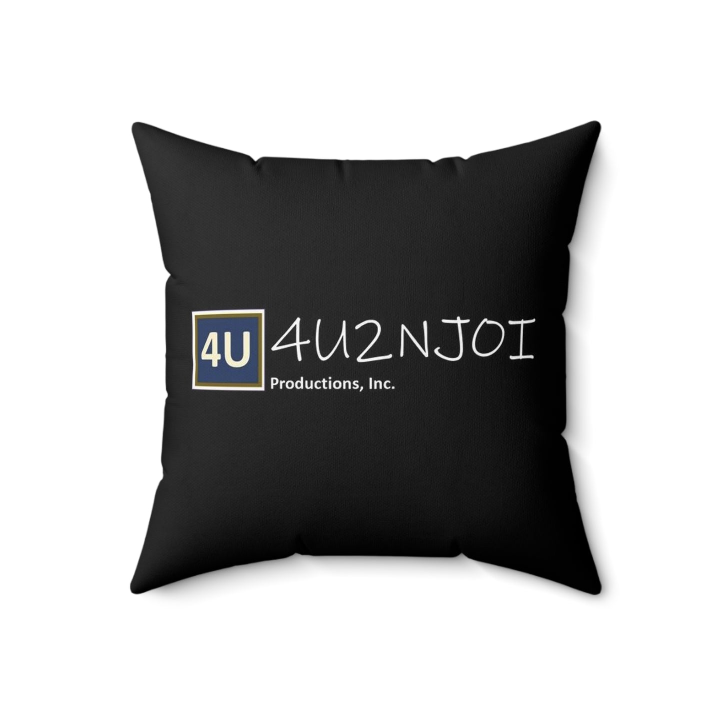 4U2NJoi Productions Logo Abstract Spun Polyester Square Pillow