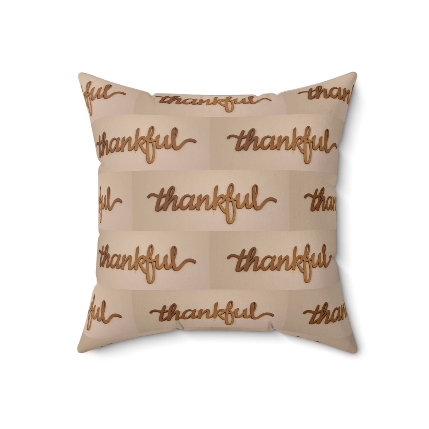 Thankful Spun Polyester Square Pillow