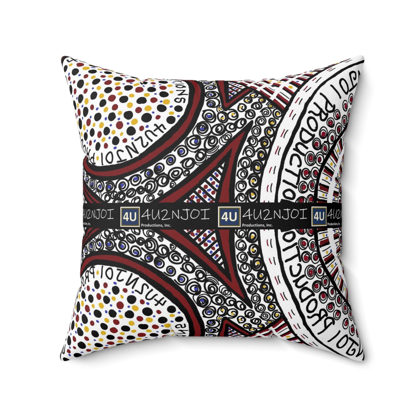 4U2NJoi Productions Original Design 1 Spun Polyester Square Pillow